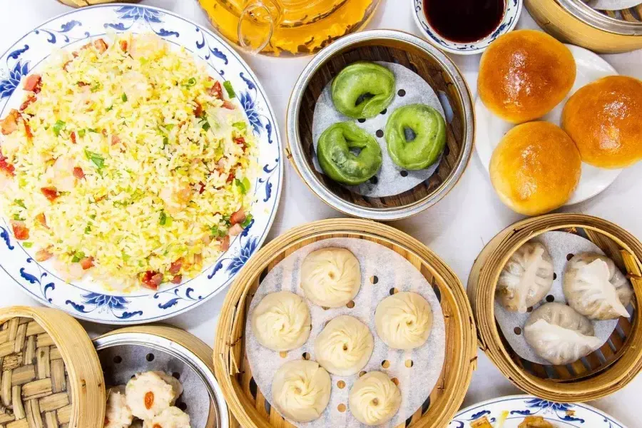 Une variété de plats de dim sum au restaurant Yank Sing de 贝博体彩app.